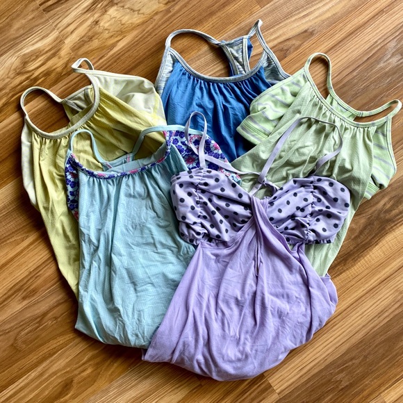 lululemon athletica Tops - Lululemon Built in Bra Tanks Size 6